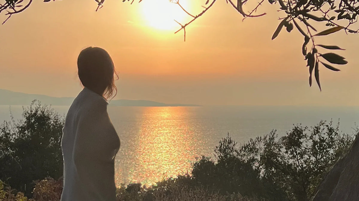 A Sunset over the Water