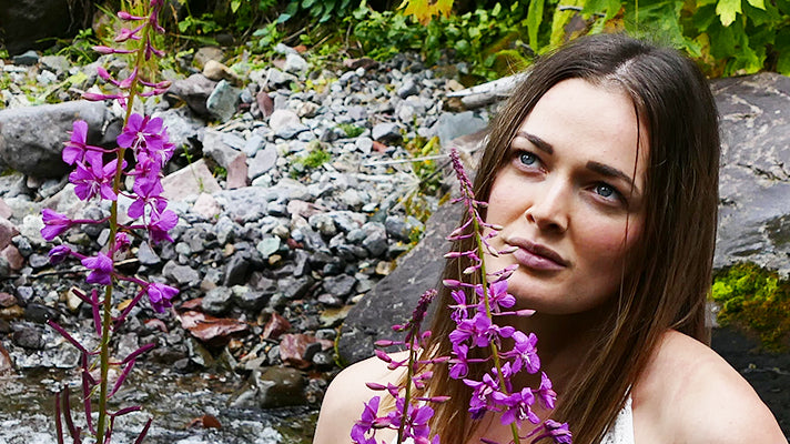 ISUN Model Amongst Flowers