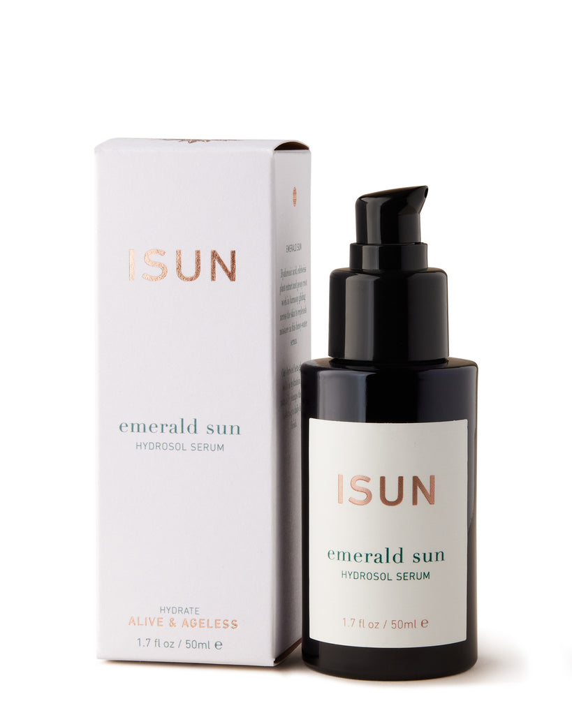 ISUN Emerald Sun Hydrosol Serum 50ml with packaging