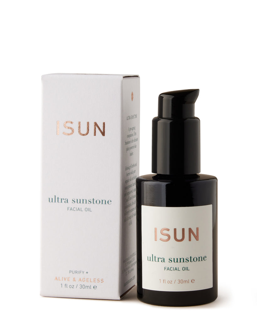 ISUN Ultra Sunstone Facial Oil 30ml with packaging