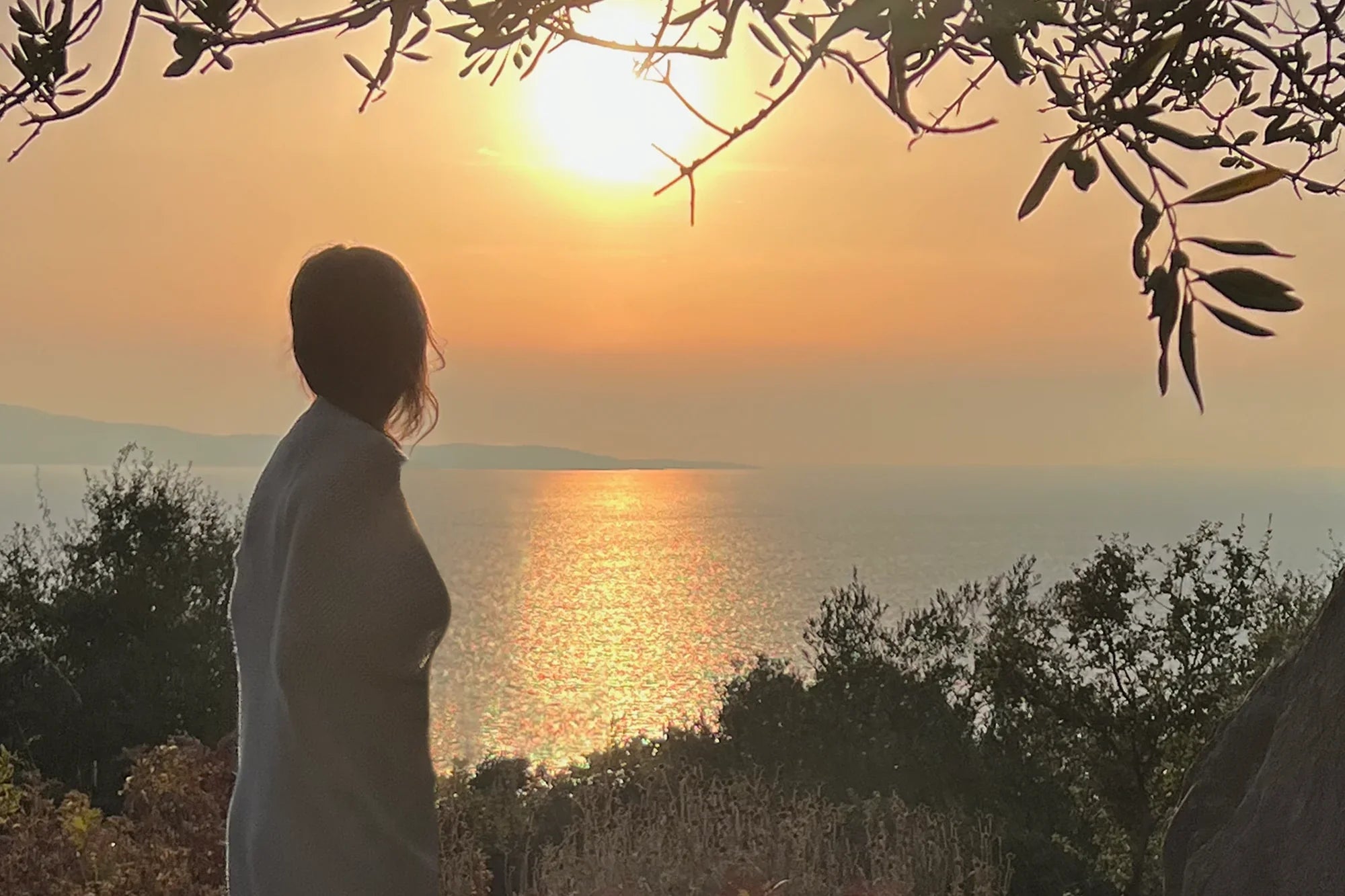 A Sunset over the Water