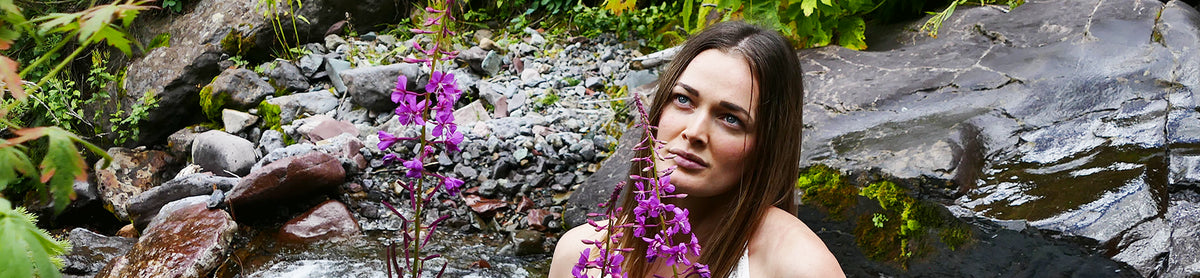 ISUN Model Amongst Flowers