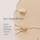 Product packaging with droplets and text on a light background
