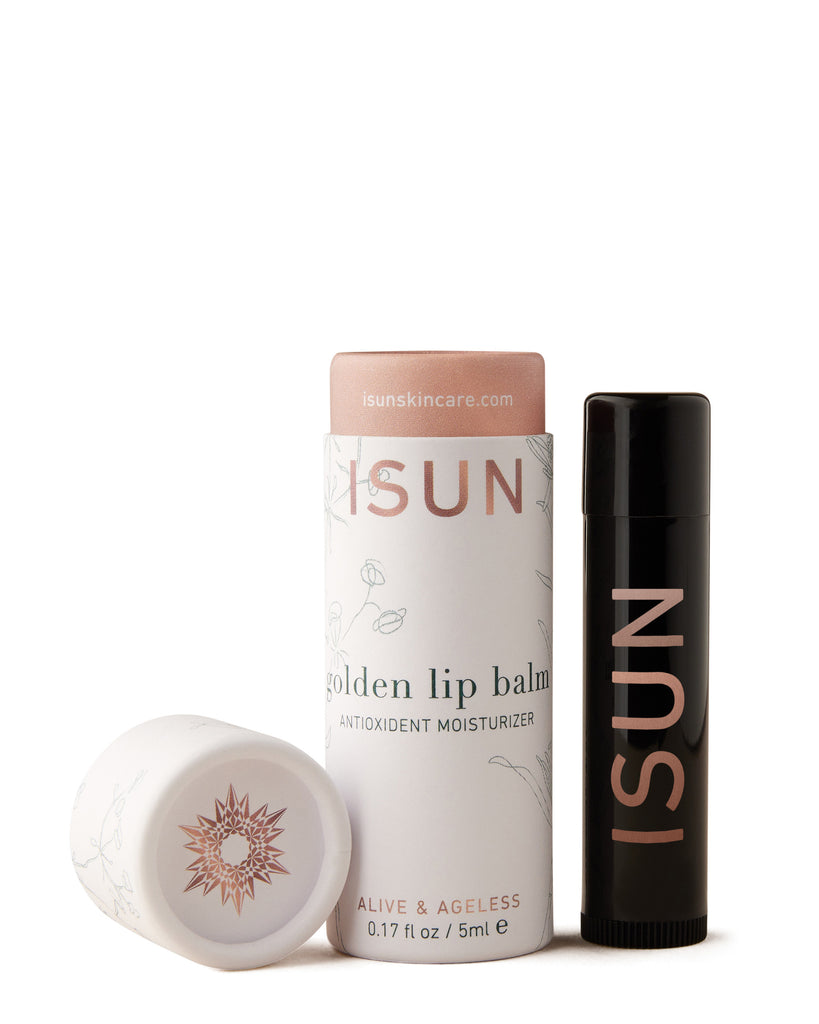 ISUN Golden Lip Balm 5ml product and packaging