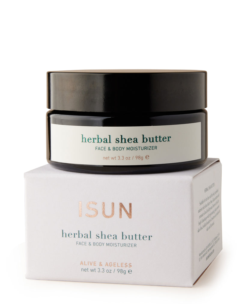 ISUN Herbal Shea Butter face and body moisturizer 98g with packaging