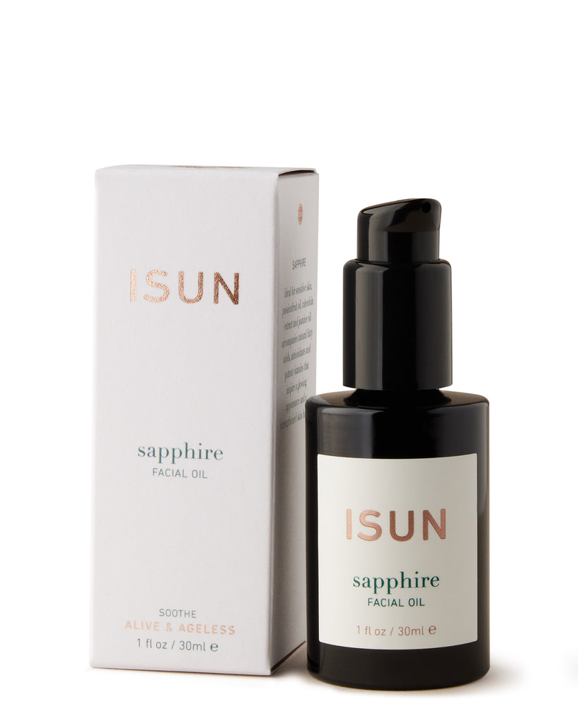 Sapphire Facial Oil product with packaging image