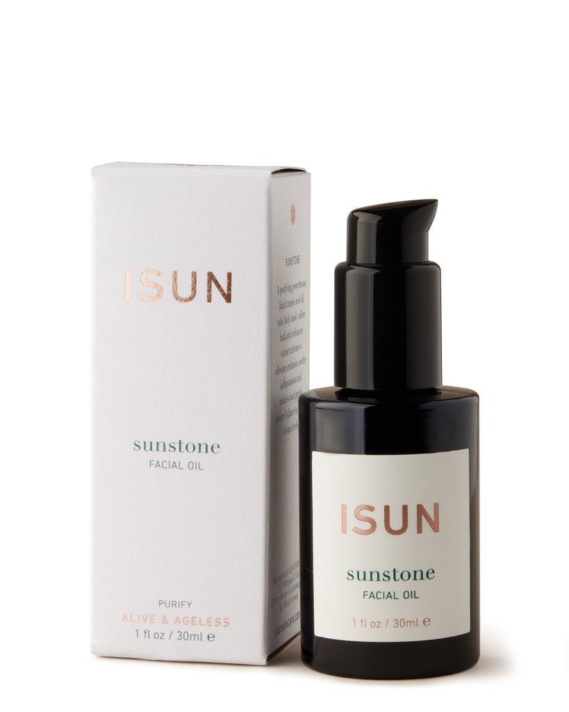 ISUN Sunstone Facial Oil 30ml with packaging